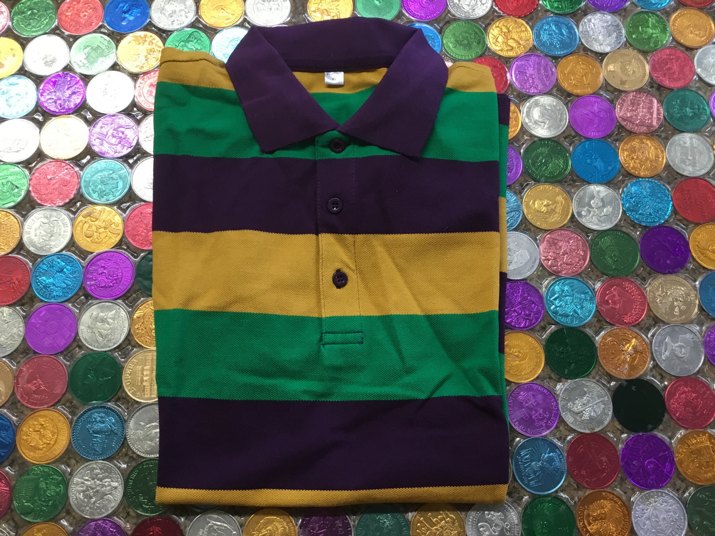 Striped Polo Shirt | Mens 2XL