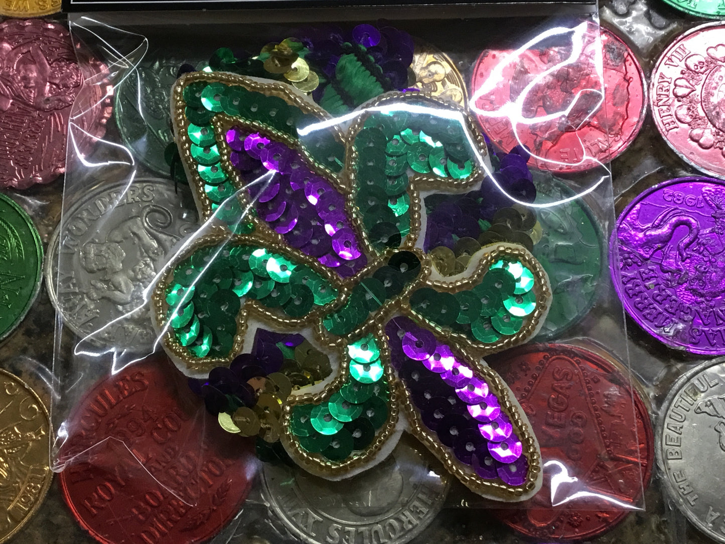MARDI GRAS FLEUR DE LIS HEADBAND