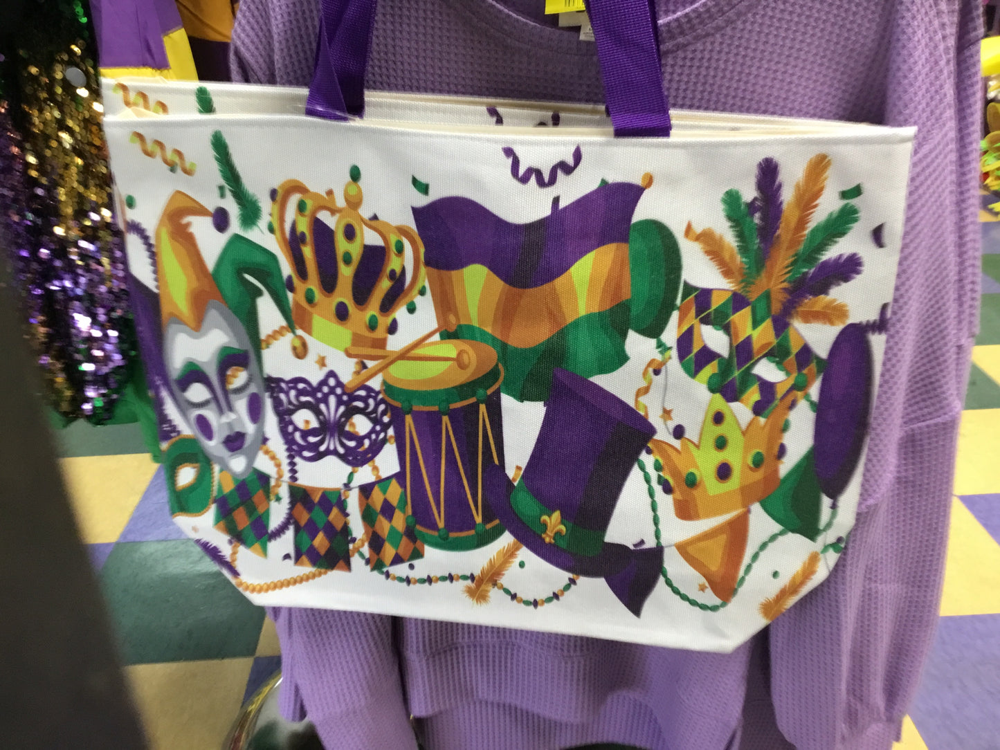 MARDI GRAS WHITE PARTY BAG