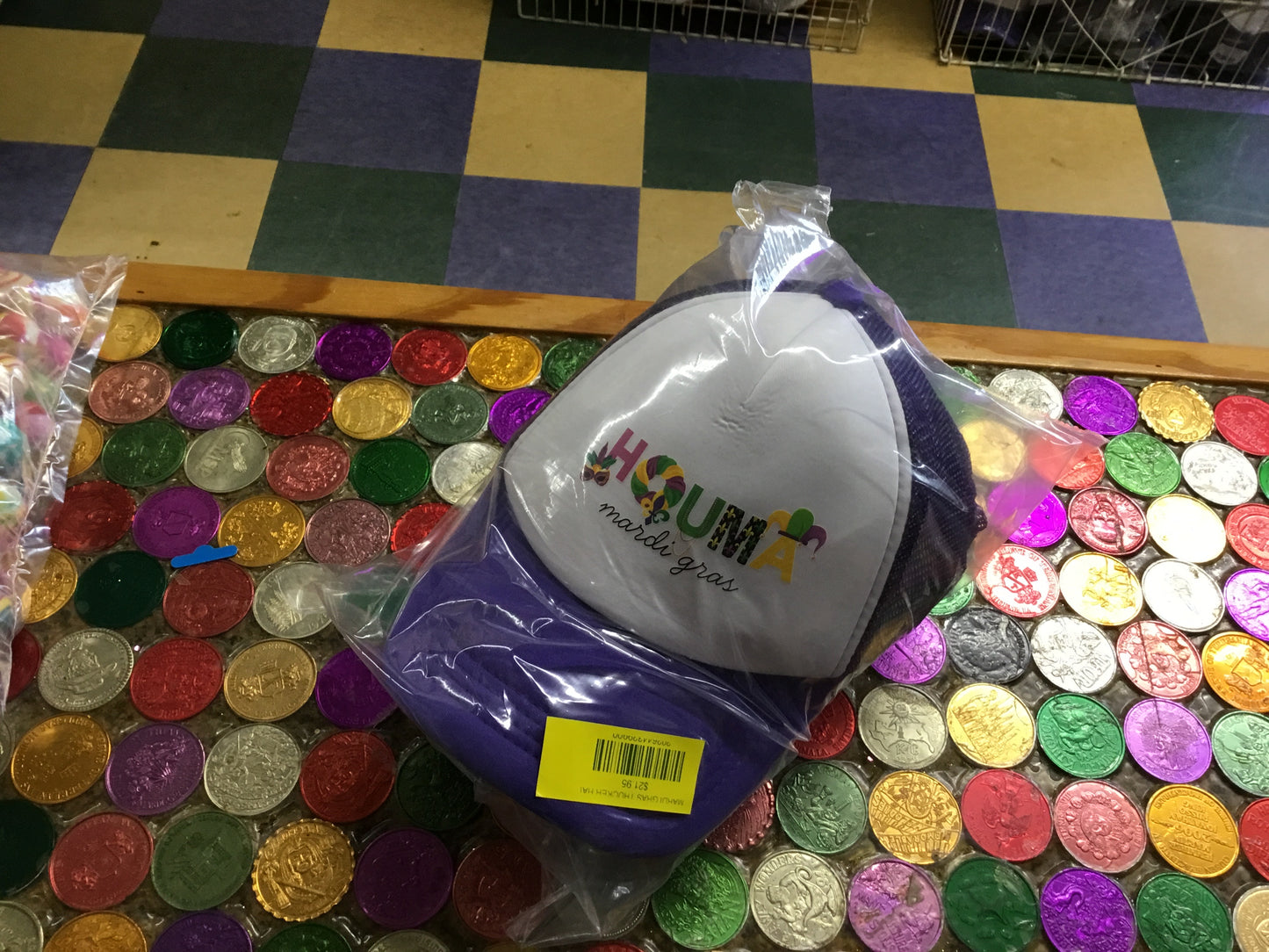 MARDI GRAS TRUCKER HAT