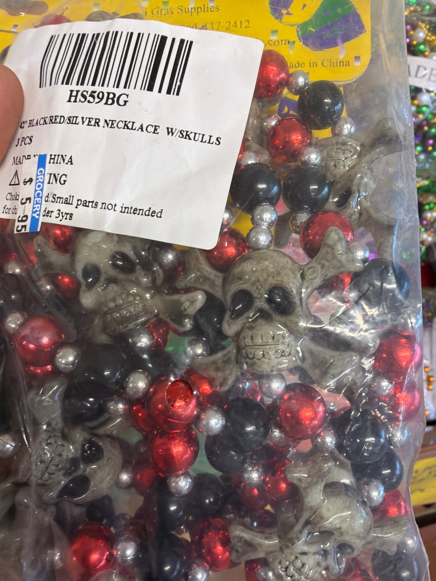 ANTIQUE SKULL & CROSSBONE BEAD