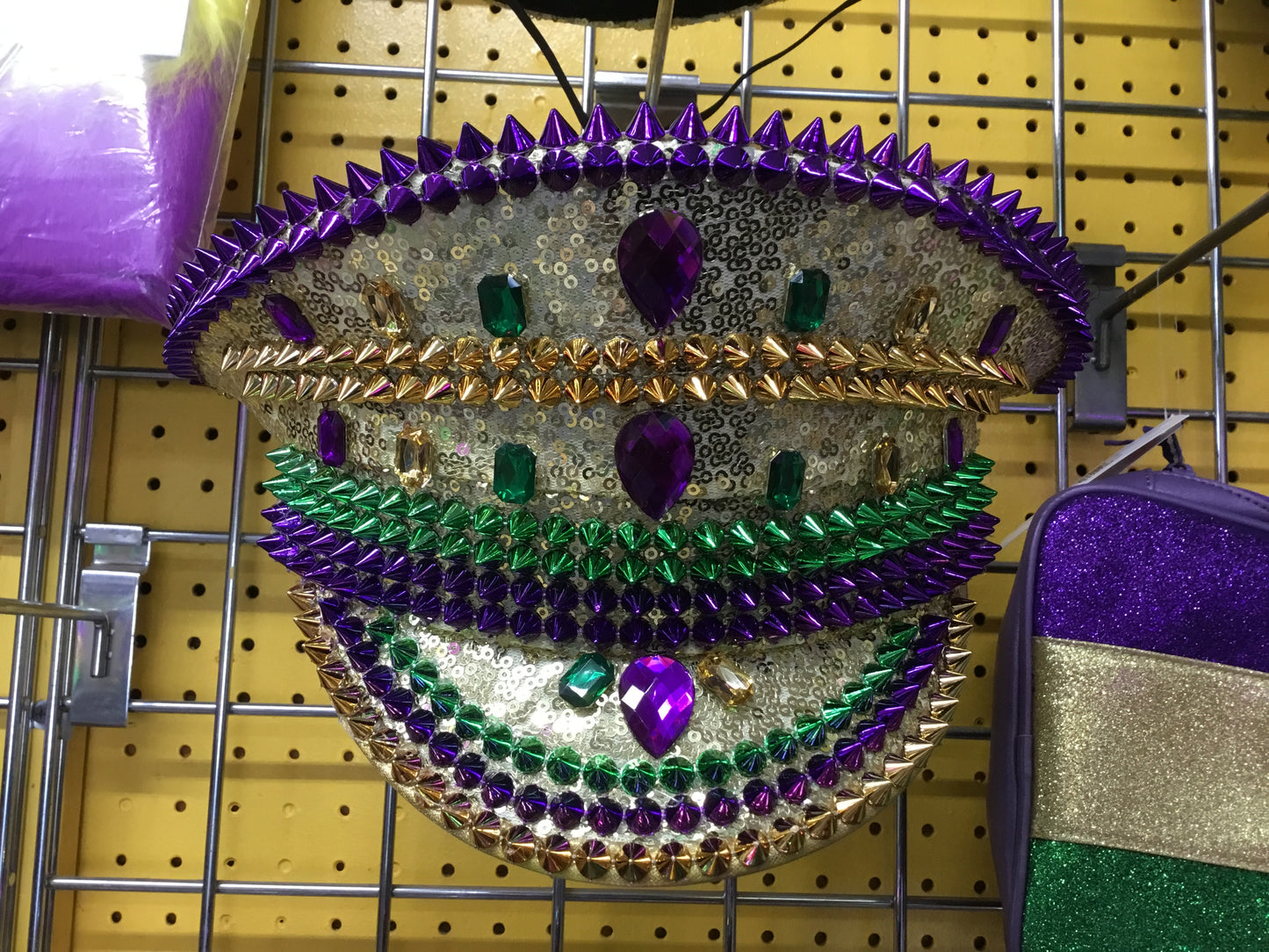 MARDI GRAS CONDUCTOR HAT WITH STONES