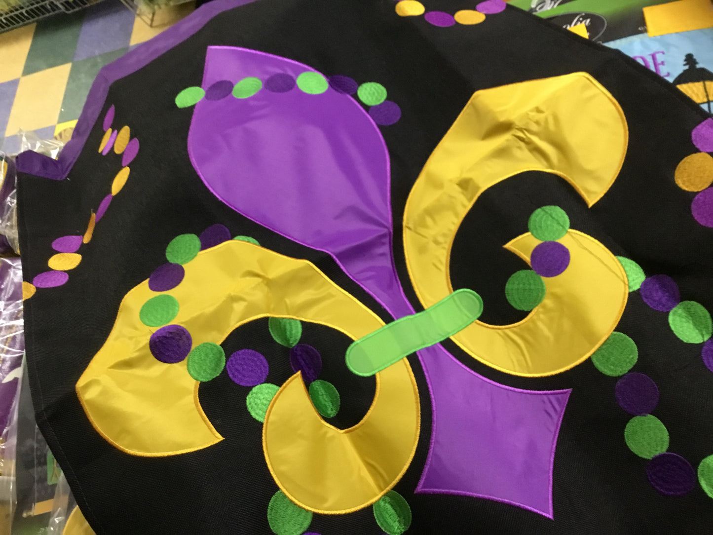 MARDI GRAS FLEUR DE LIS & BEADS