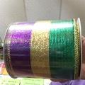 MARDI GRAS DELUXE METALLIC WIRED EDGE 4 X 10 YDS