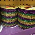 MARDI GRAS CROCHET METALLIC RIBBON