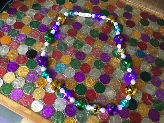 LIGHT UP BLOW MOLD PGG DISCO BALL WITH FDL IMPRINT