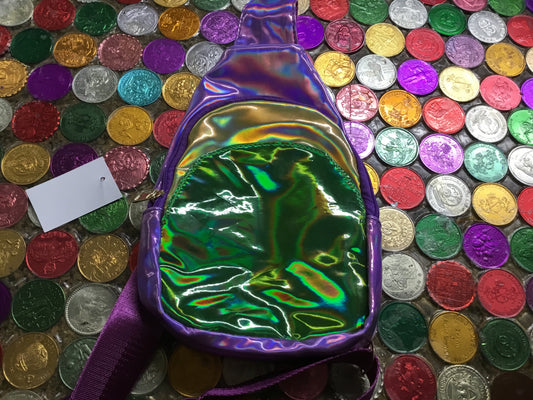 MARDI GRAS NEOPRENE CROSSBODY BACK PACK