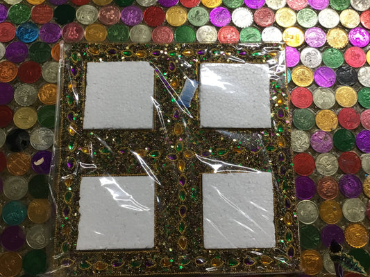 MARDI GRAS COLLAGE FRAME