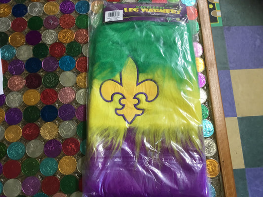 MARDI GRAS LEG WARMERS