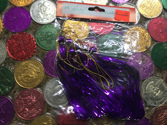 5” Tassel Purple Metallic