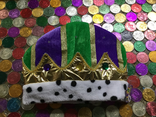 LIGHT UP MARDI GRAS CROWN HAT
