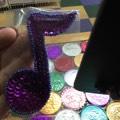 BEADED SINGLE MUSIC NOTE