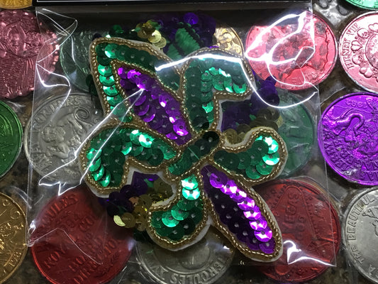 MARDI GRAS FLEUR DE LIS HEADBAND
