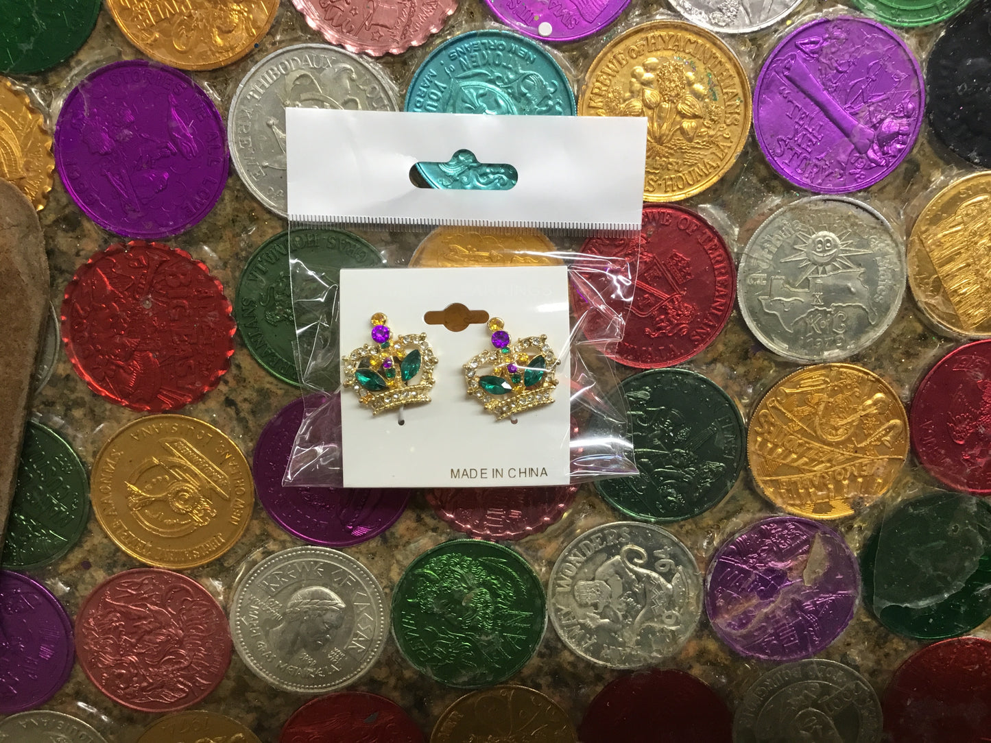CUFF LINKS CROWN WITH STONES