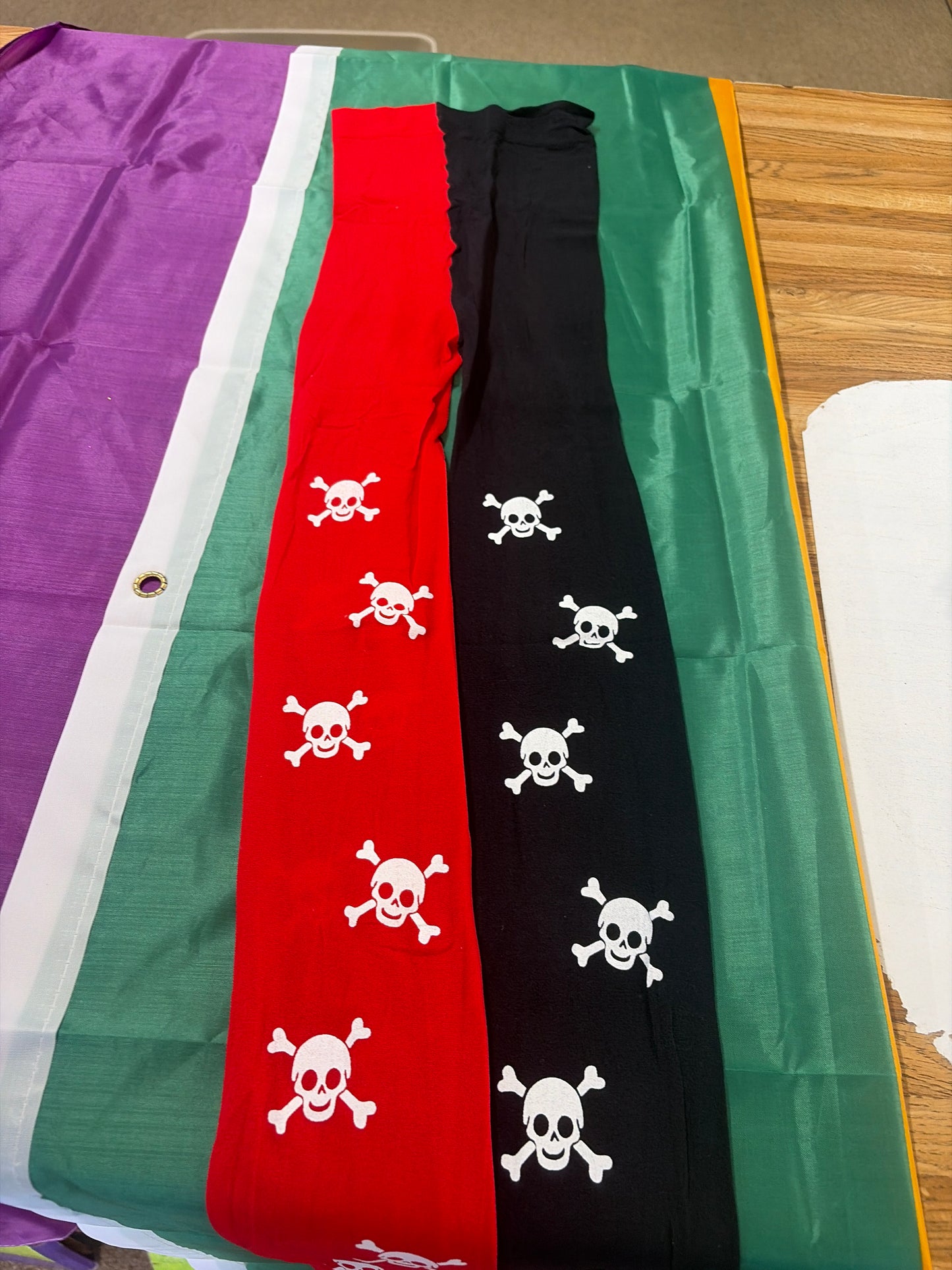 RED & BLACK PIRATE TIGHTS