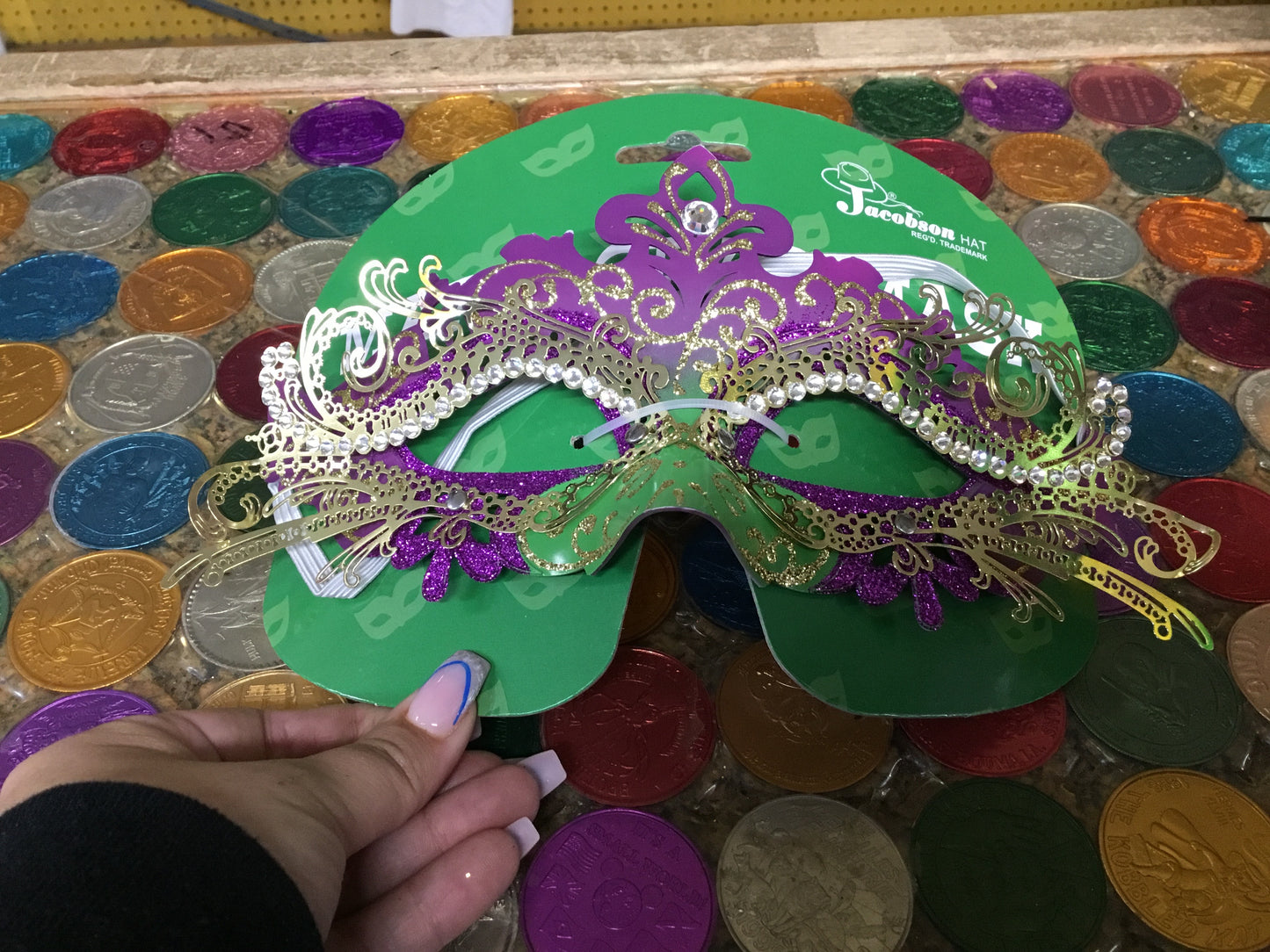 MARDI GRAS METAL MASK
