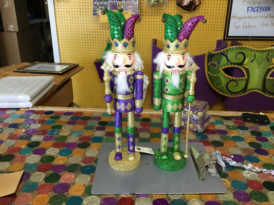 GLITTER MARDI GRAS NUTCRACKER