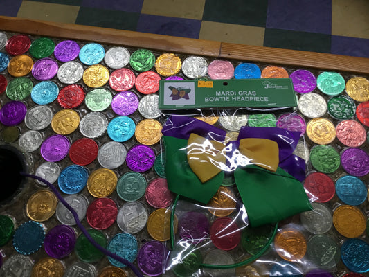 MARDI GRAS BOWTIE HEADBAND