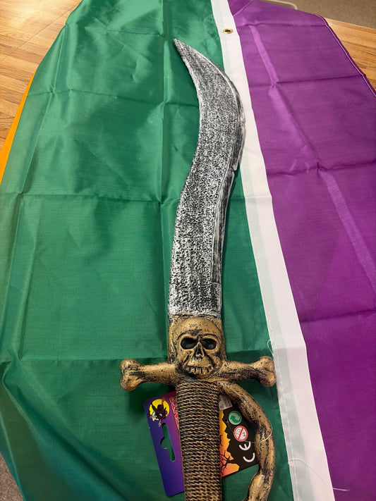 PIRATE SWORD WITH SKULL HANDLE