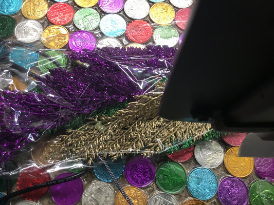 35" MARDI GRAS SPRAY