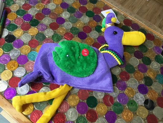 MARDI GRAS PELICAN WINGS FLAP LIGHT UP HAT