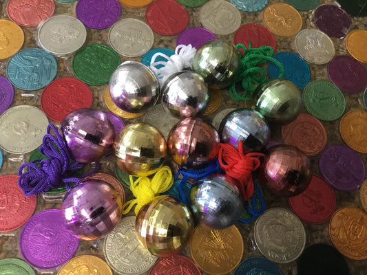 DISCO BALL WITH LANYARD