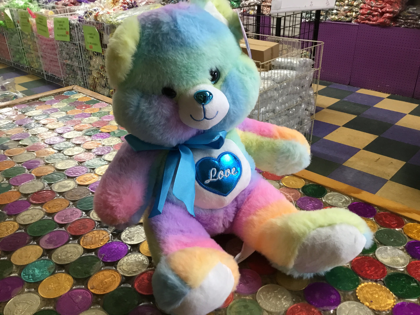 COTTON CANDY HEART BEAR