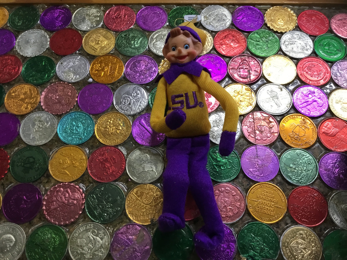 LSU ELF ON A SHELF ORNAMENT
