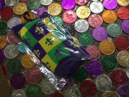MARDI GRAS BLOCK SOCKS