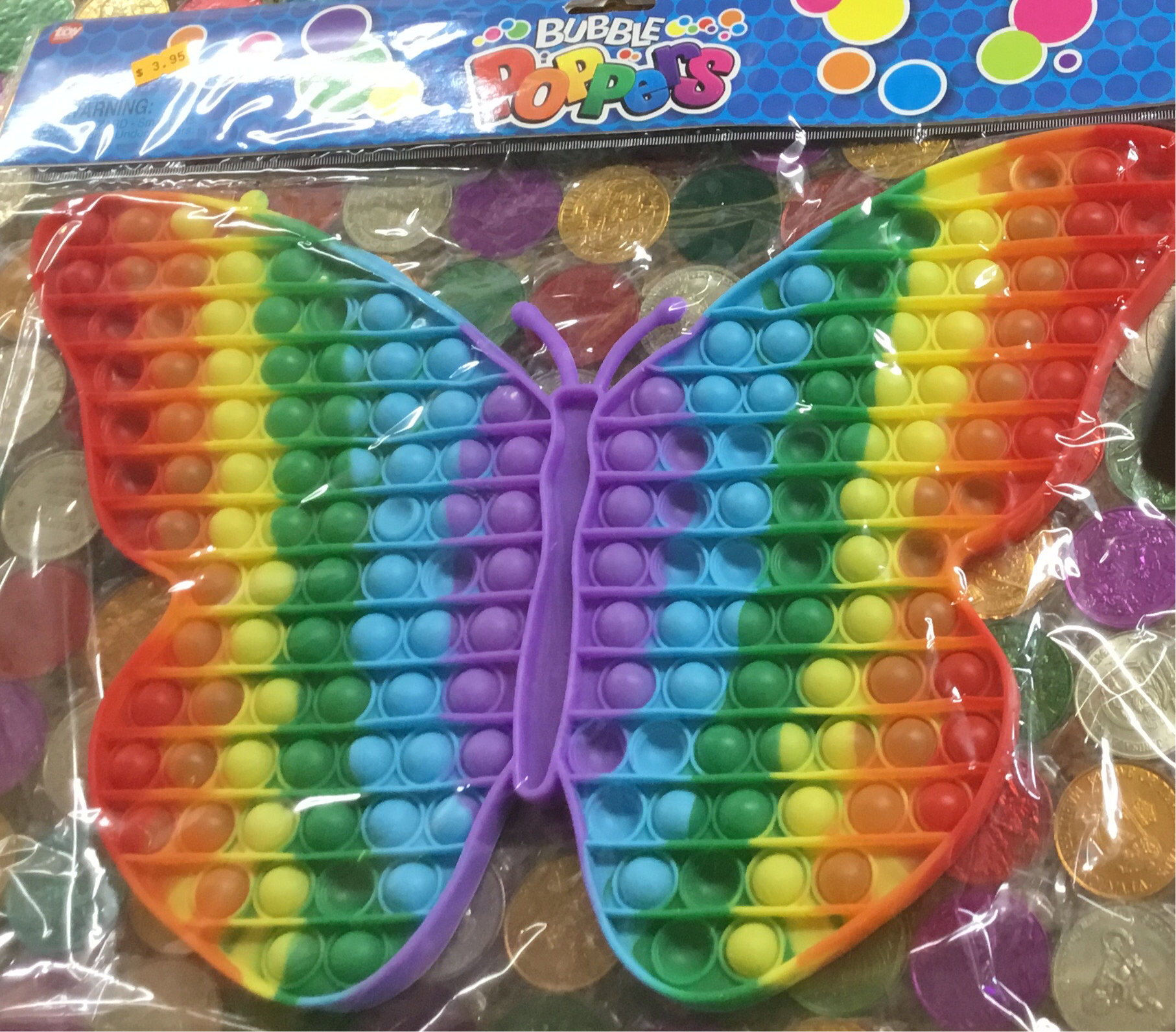 BUTTERFLY JUMBO BUBBLE POPPER – Cajun Mardi Gras