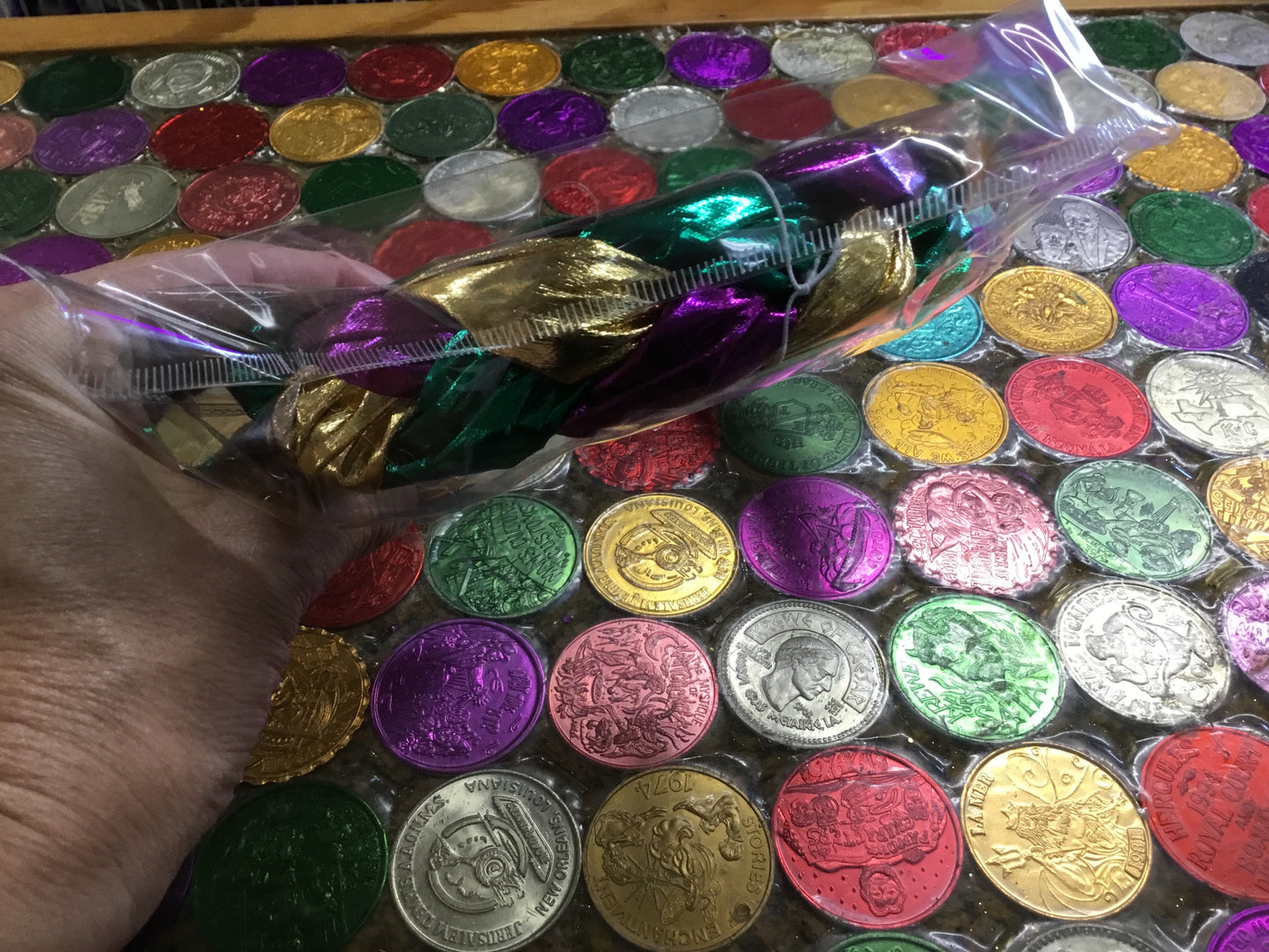 MARDI GRAS CLOTH BRAIDED HEADBAND