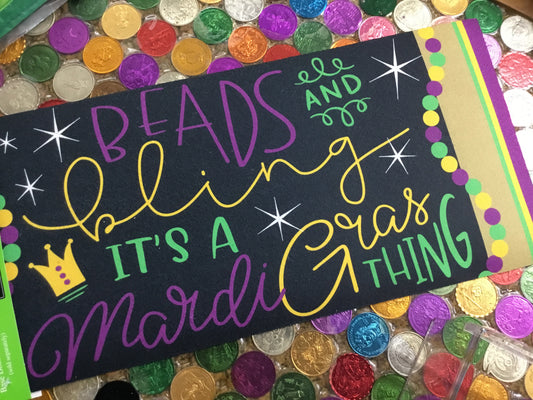 BEADS AND BLING DOORMAT INSERT