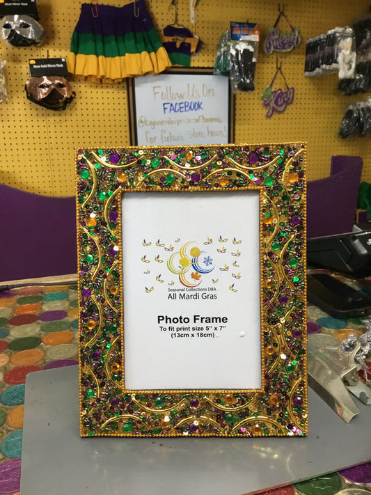 PURPLE & GOLD 5 X 7 FRAME