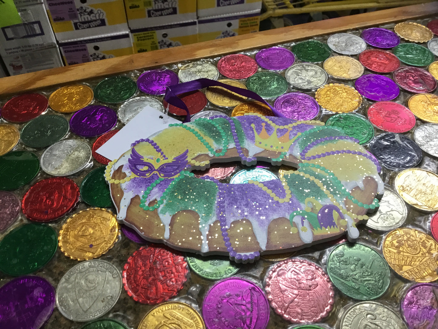 KING CAKE ORNAMENT