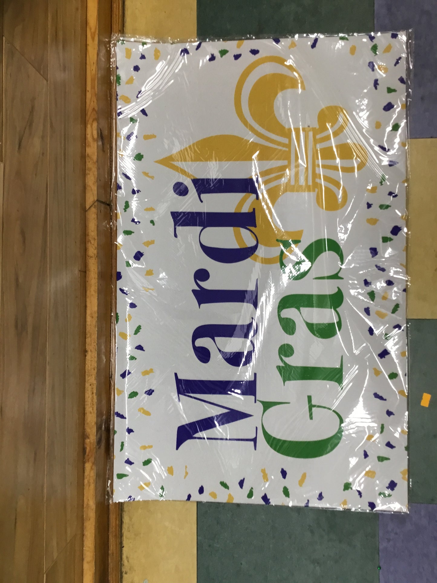 MARDI GRAS DOOR MAT
