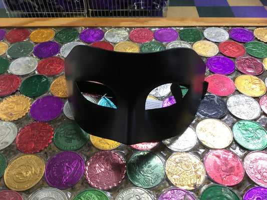 LARGE PLASTIC BLACK MASK