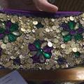 SEQUIN FLOWER EVENING BAG