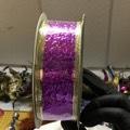 PURPLE WIRE CRACKLE RIBBON