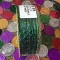 1.5" GREEN CRINKLE LAME' RIBBON