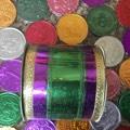 METALLIC TRICOLOR RIBBON W/LACE