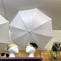 19" WHITE NYLON UMBRELLA