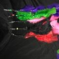 14" ASSORTED COLOR FEATHER CLIPS
