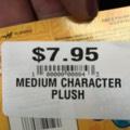 MEDIUM CHARACTER PLUSH-7.95