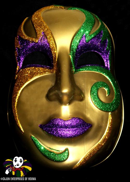 LARGE GLITTER FACE MASK