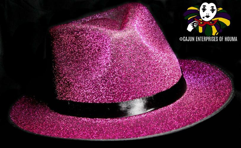 WIDE BRIM PURPLE FEDORA