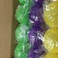 CASE LIGHT UP BALL IN PURPLE, GREEN & GOLD 2.5" 24 DZ