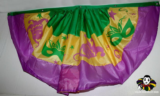 NYLON MARDI GRAS BUNTING