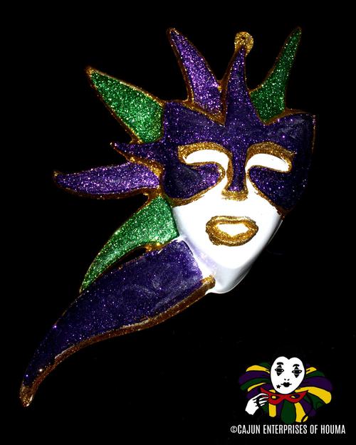 GLITTERED LADY FACE w/MASK