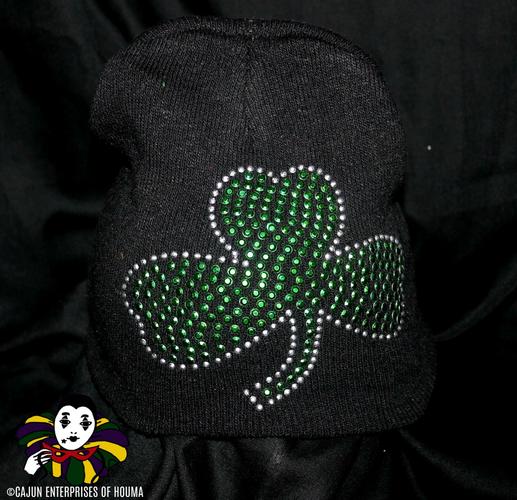 SHAMROCK BLING BEANIE