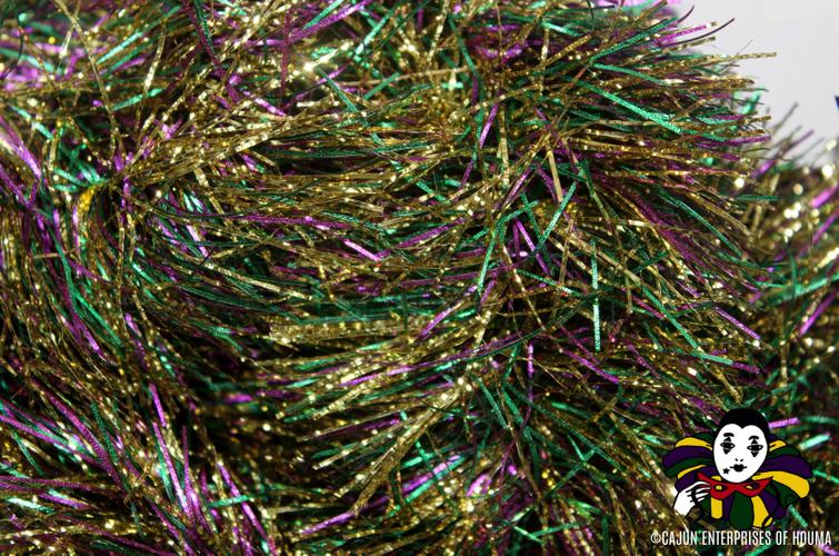 PINE NEEDLE PURPLE GREEN AND GOLD